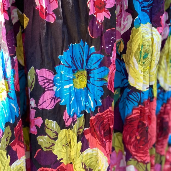 Maxi Beautiful Multi Color Dress. Size Small. Accented with multiple color beads - Picture 2 of 7